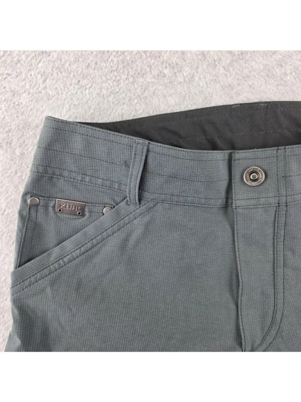 Kuhl Silencr Pants Mens 30x32 Gray Tapered Stretch Hiking Travel Trail